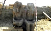 ANOTHER gigantic statue of Pharaoh Amenhotep III was unearthed late last week on Luxor's west bank. 